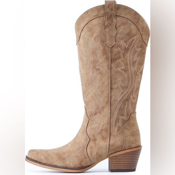 Tan Western Cowboy Boots new - Picture 2 of 7